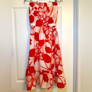 Vintage 70s “Island Togs” Vibrant Tropical Hawaiian Aloha Floral Dress S